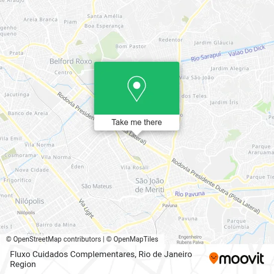 Fluxo Cuidados Complementares map