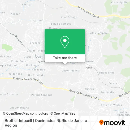 Brother Infocell | Queimados Rj map