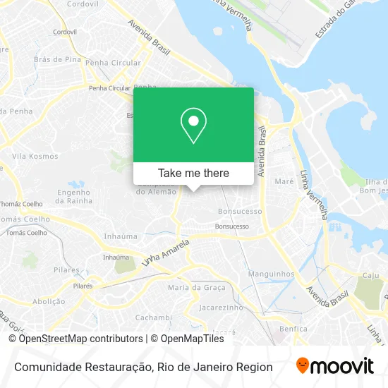 Comunidade Restauração map