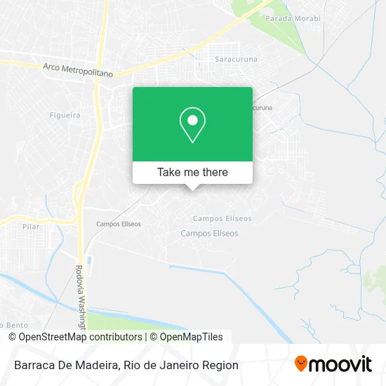Barraca De Madeira map