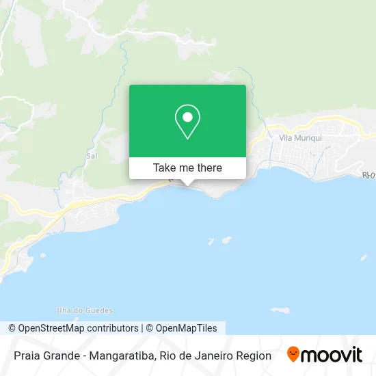 Praia Grande - Mangaratiba map