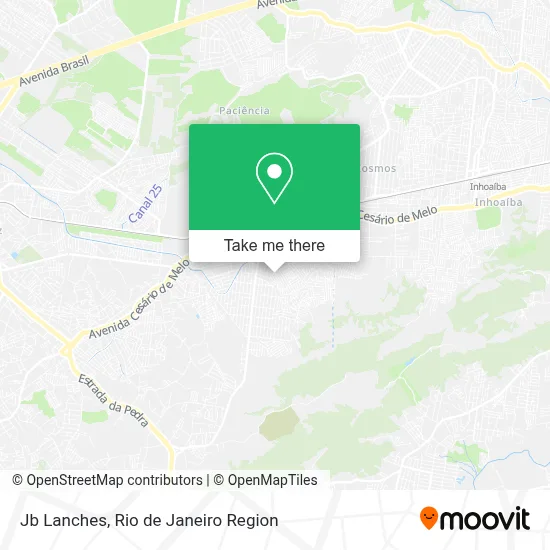 Jb Lanches map