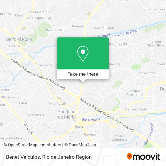 Benet Veículos map