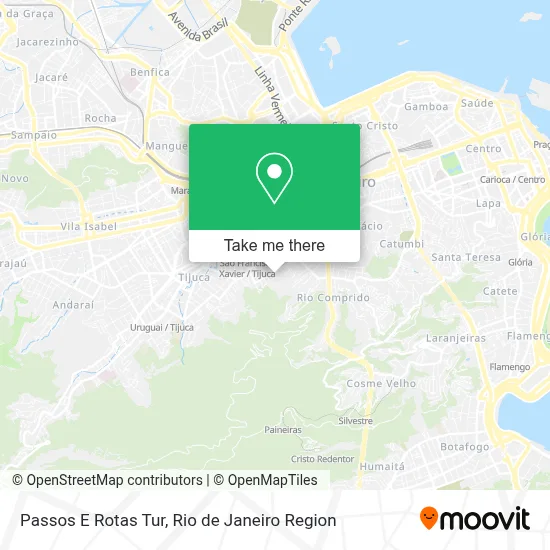 Passos E Rotas Tur map