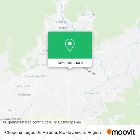 Choperia Lagos De Piabeta map
