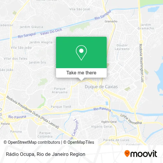 Rádio Ocupa map