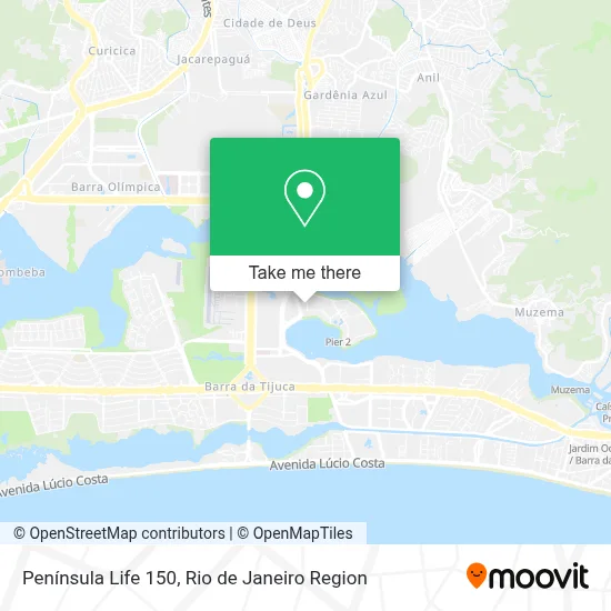 Península Life 150 map