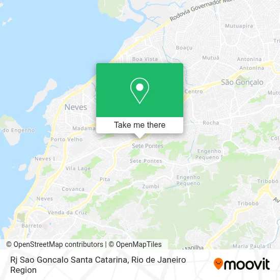 Rj Sao Goncalo Santa Catarina map