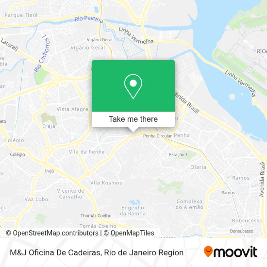 M&J Oficina De Cadeiras map