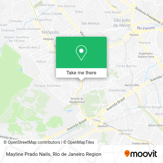 Mayline Prado Nails map