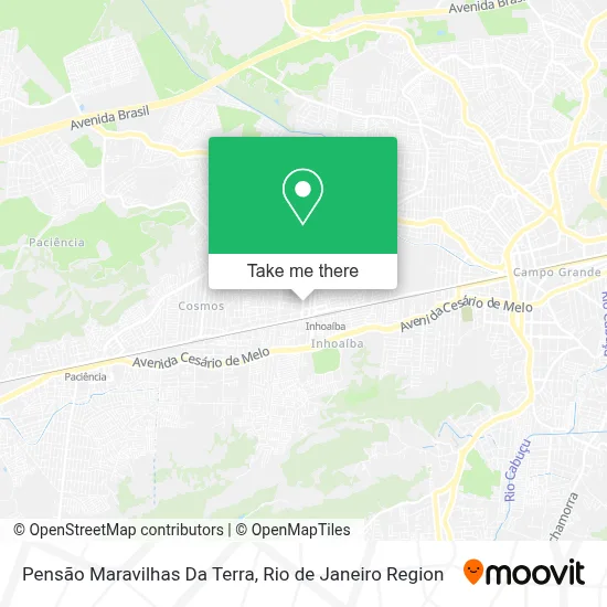 Pensão Maravilhas Da Terra map