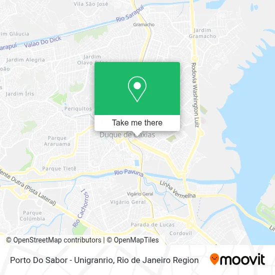 Porto Do Sabor - Unigranrio map
