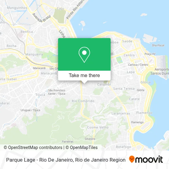 Parque Lage - Rio De Janeiro map
