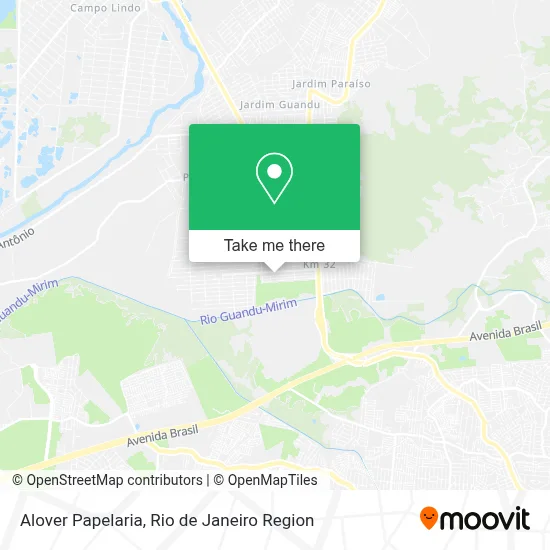 Alover Papelaria map