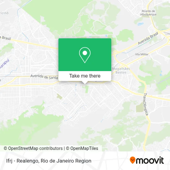 Ifrj - Realengo map