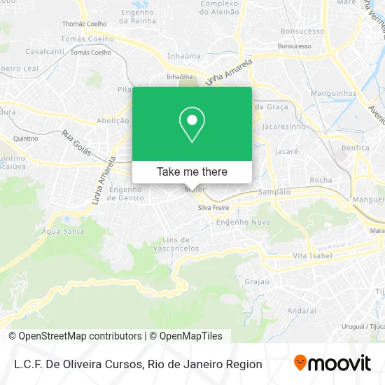 L.C.F. De Oliveira Cursos map