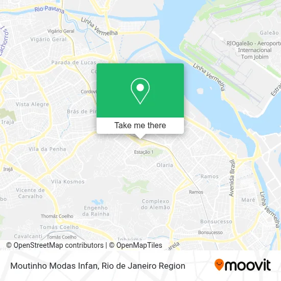 Moutinho Modas Infan map
