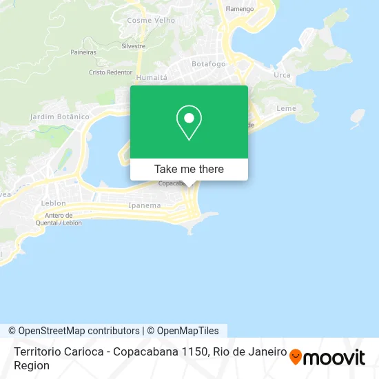 Territorio Carioca - Copacabana 1150 map