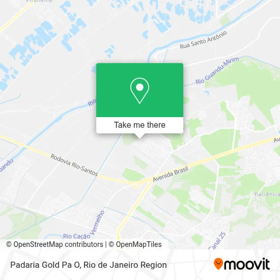 Padaria Gold Pa O map