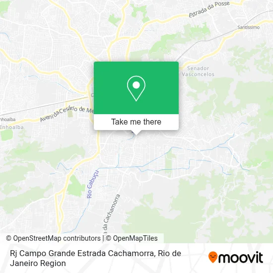 Rj Campo Grande Estrada Cachamorra map