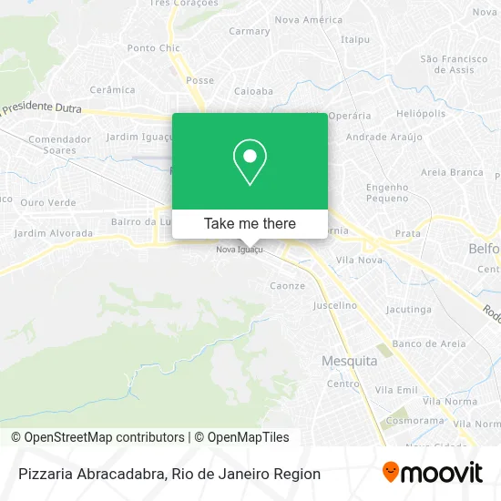 Pizzaria Abracadabra map