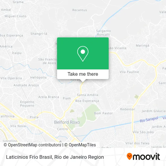 Laticínios Frio Brasil map