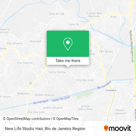 New Life Studio Hair map