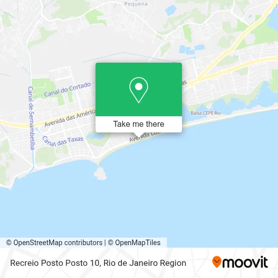 Recreio Posto Posto 10 map