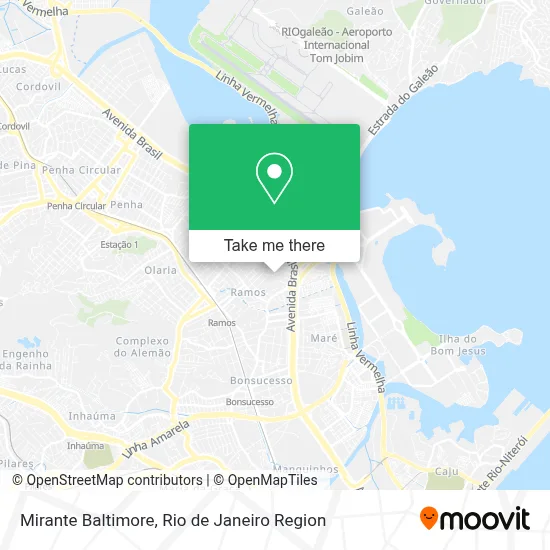 Mirante Baltimore map