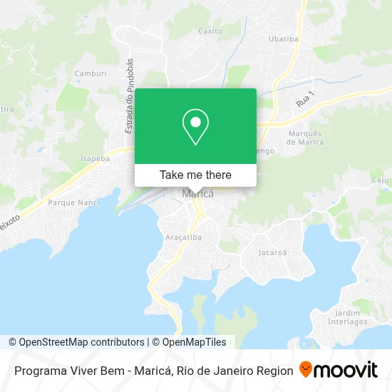 Programa Viver Bem - Maricá map