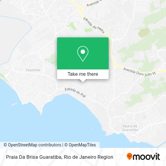 Praia Da Brisa Guaratiba map