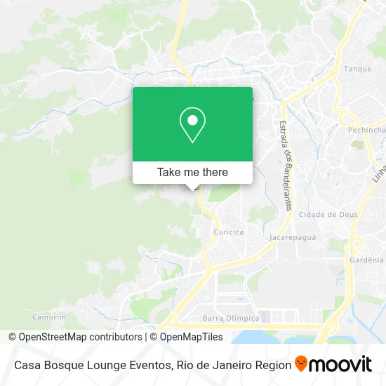 Casa Bosque Lounge Eventos map
