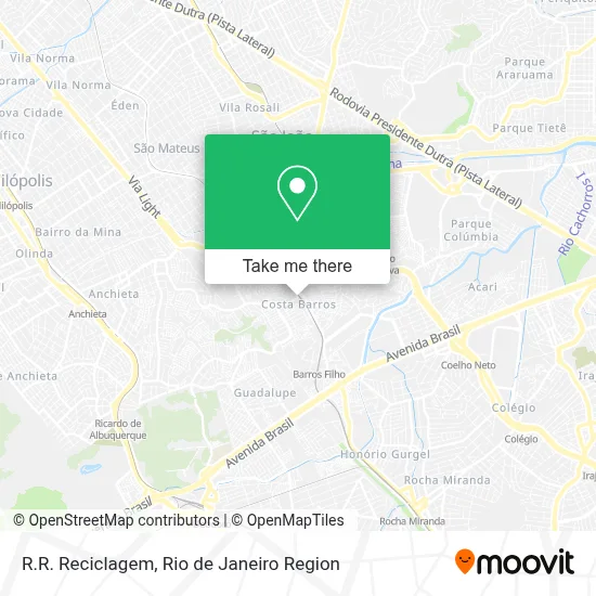 R.R. Reciclagem map