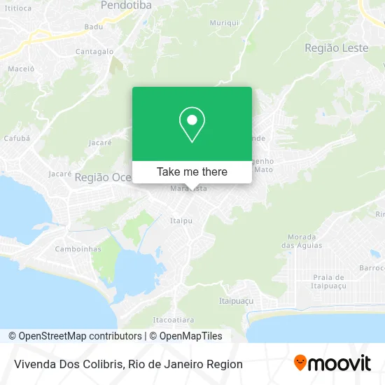 Vivenda Dos Colibris map