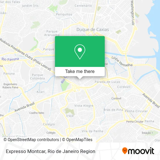 Expresso Montcar map