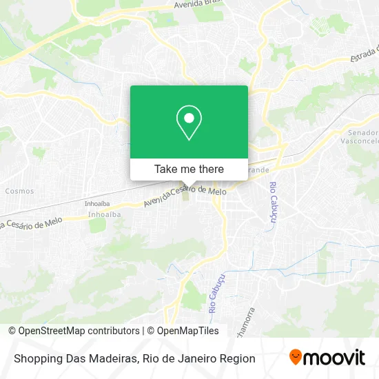 Shopping Das Madeiras map