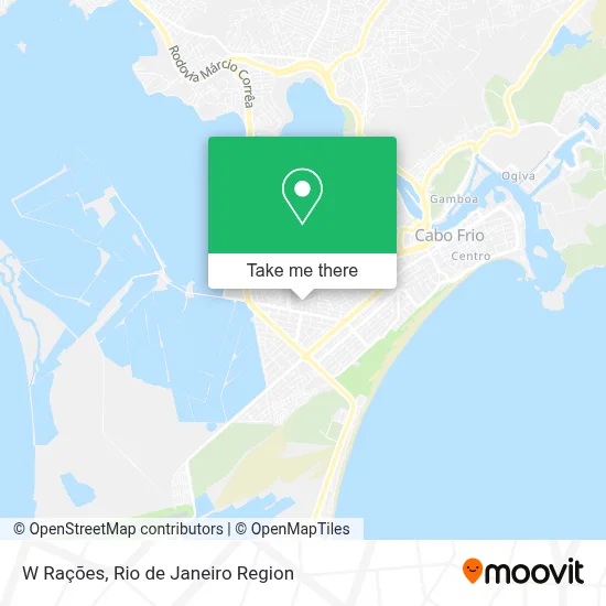 W Rações map