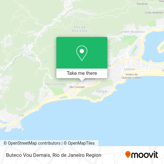 Buteco Vou Demais map