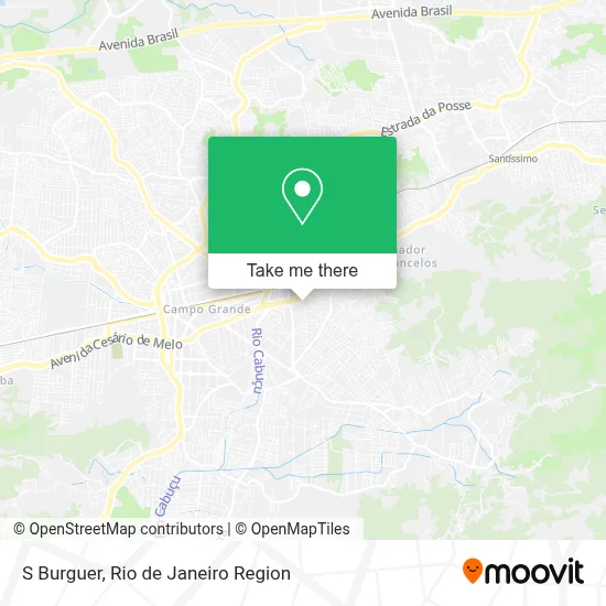 S Burguer map