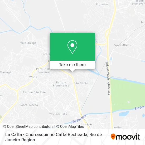 Lá Cafta - Churrasquinho Cafta Recheada map