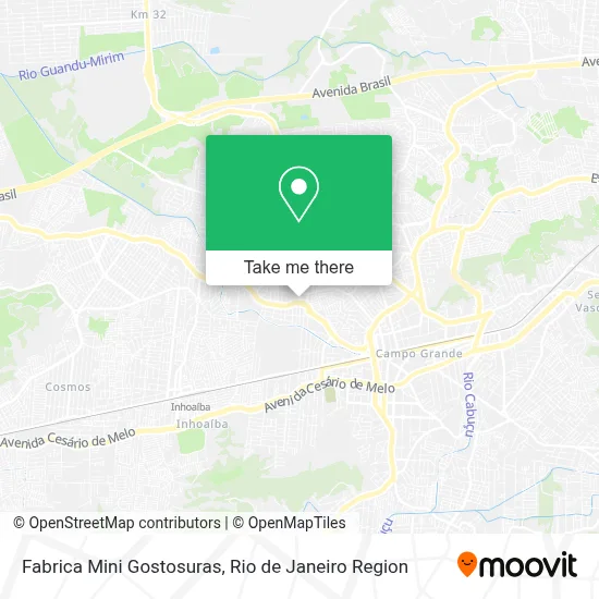 Fabrica Mini Gostosuras map