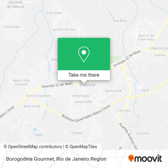 Borogodeia Gourmet map