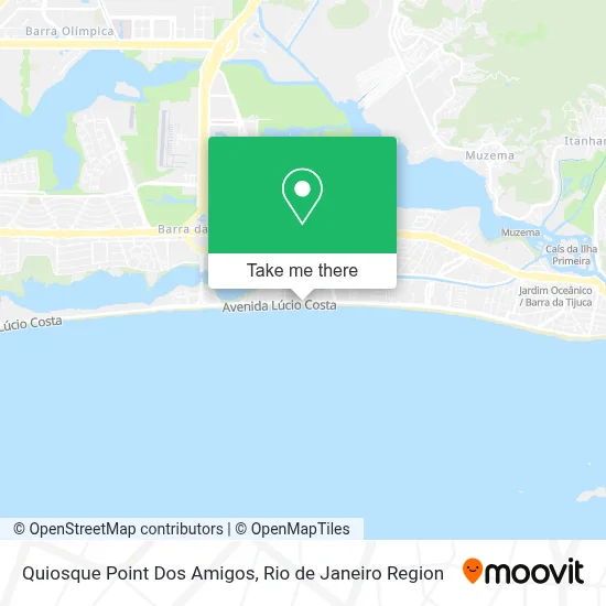 Quiosque Point Dos Amigos map