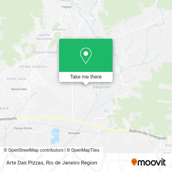 Arte Das Pizzas map