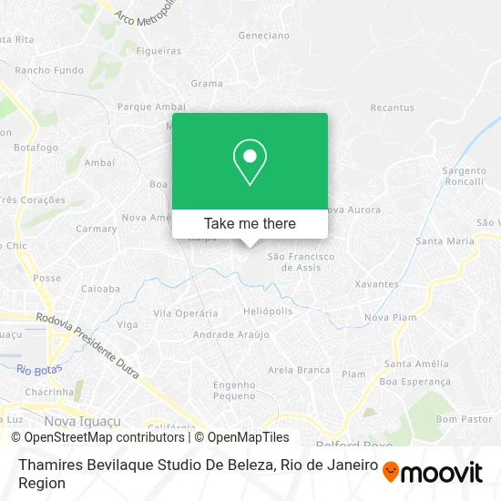 Thamires Bevilaque Studio De Beleza map