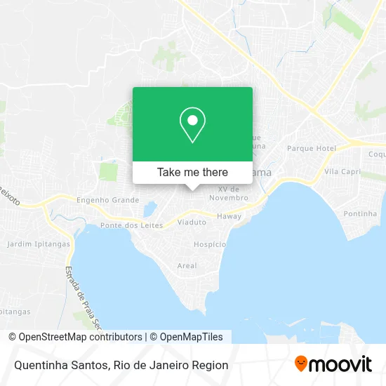 Quentinha Santos map