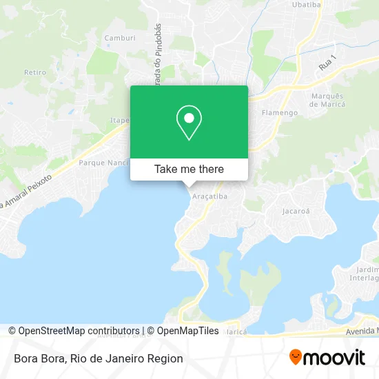 Bora Bora map