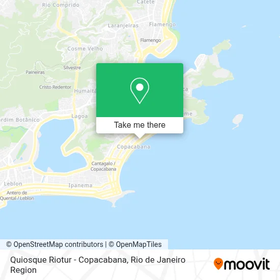 Quiosque Riotur - Copacabana map