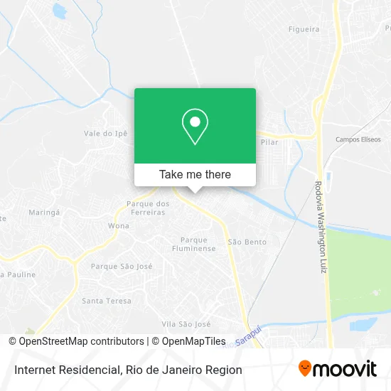 Internet Residencial map