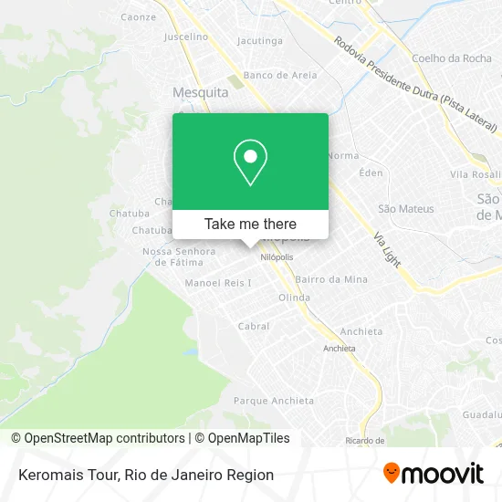 Keromais Tour map